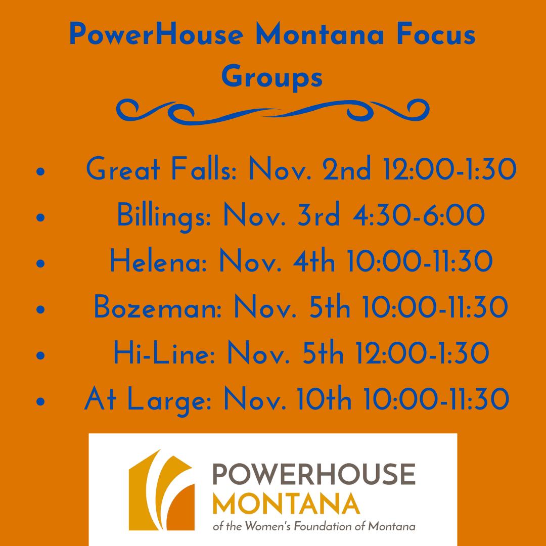 PowerHouse Focus Group Times